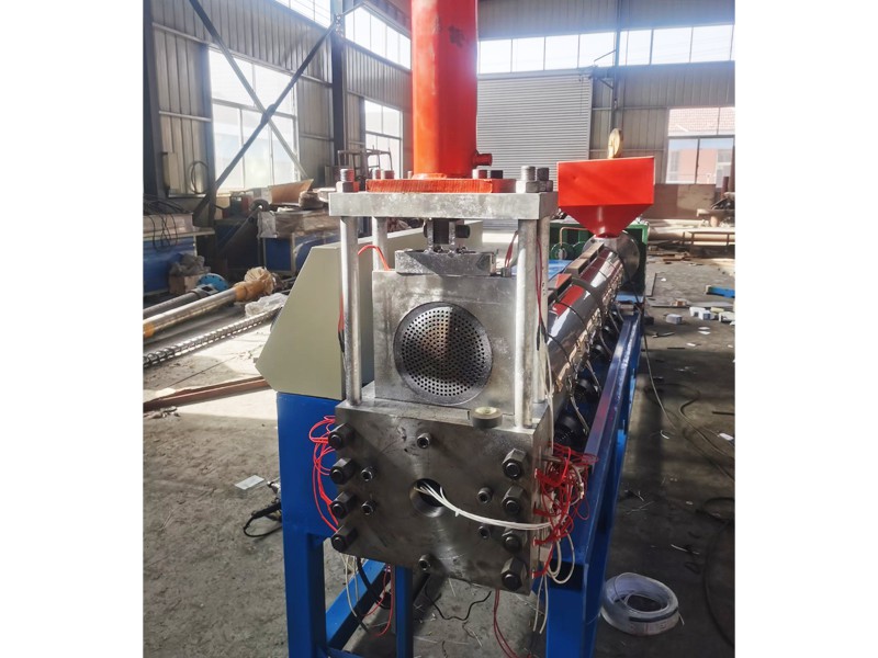 120型帶液壓換網機頭擠出機