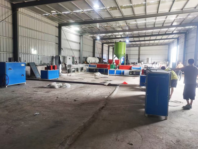 90—2型鋼塑格柵條帶機